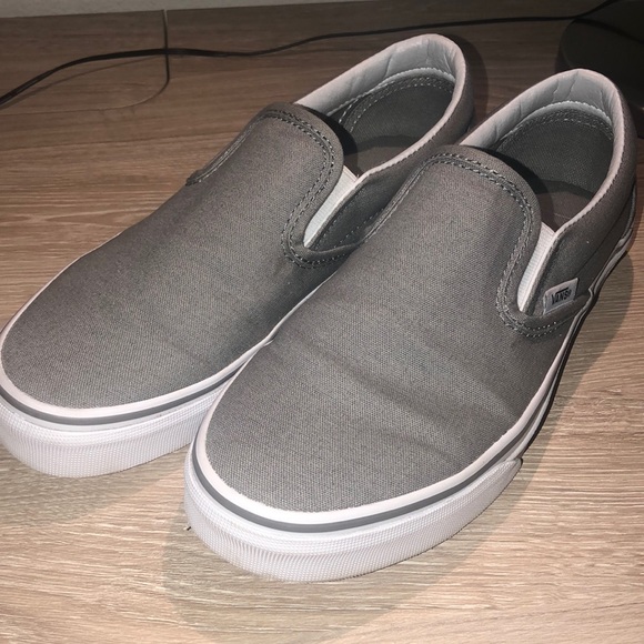 gray slip on